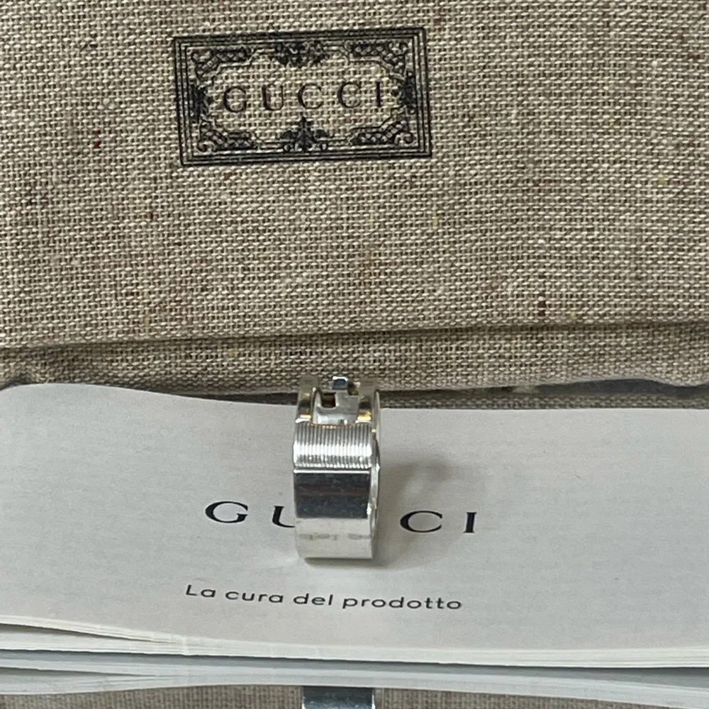 Gucci Unisex 925 Silver G Ring - Picture 4 of 8